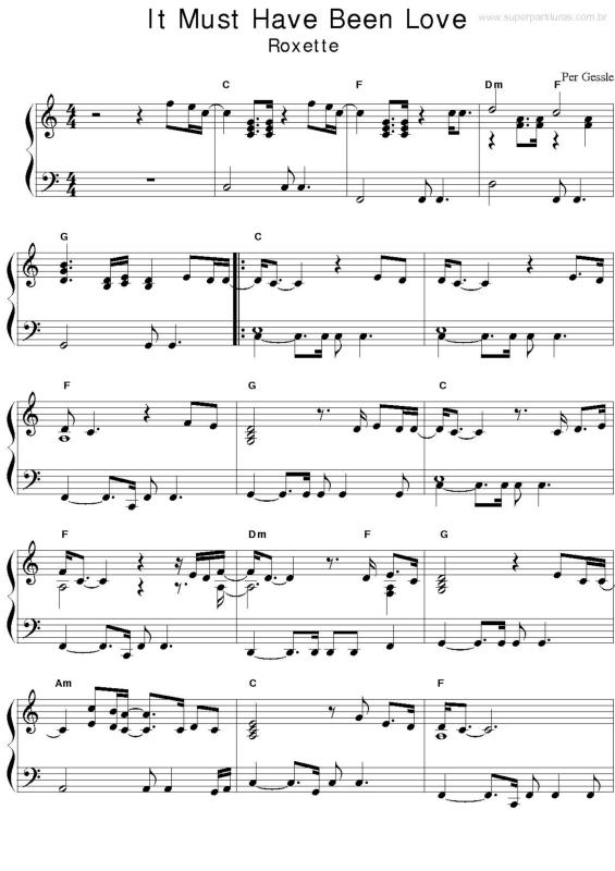 Has been loving. It must have been Love Ноты для фортепиано. Ноты it must have been Love Roxette. Roxette Ноты для фортепиано. Roxette it must have been Love Ноты для фортепиано.