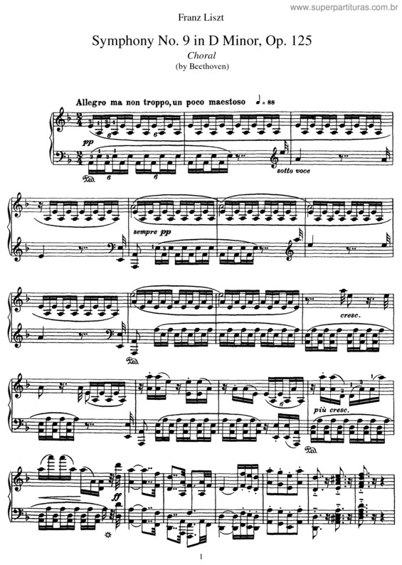 Super Partituras - Sinfonia N.º 9 (Ludwig Van Beethoven)