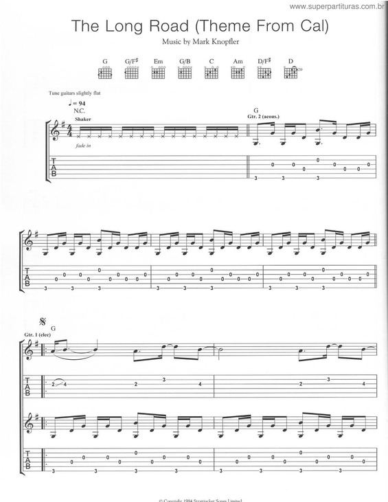 supercal tab sheet music